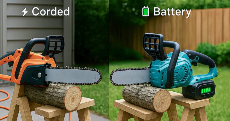 Corded vs Battery Chainsaw